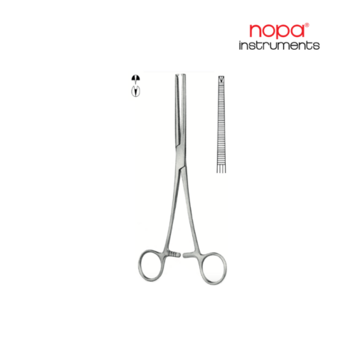Pince Hémostatique droite + dents de souris - Nopa