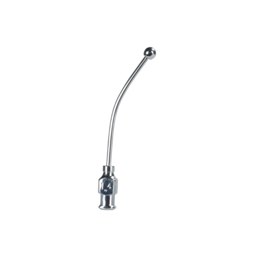 Sonde de gavage courbe pour animaux de laboratoire 1,2 × 50 mm avec connexion Luer Lock