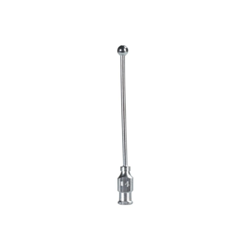 Sonde de gavage droite pour animaux de laboratoire 2 × 50 mm en acier inoxydable avec connexion Luer Lock