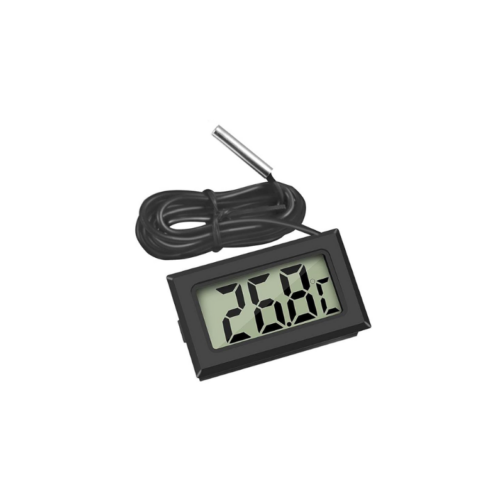 Thermomètre numérique avec sonde externe étanche pour glacière Thermomètre digital pour réfrigérateur et congélateur Thermomètre de contrôle de la chaîne du froid vétérinaire