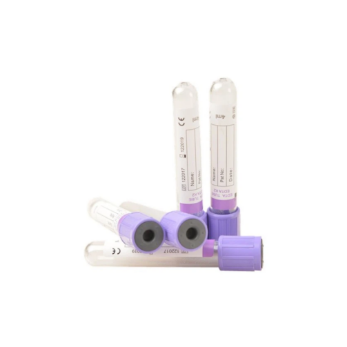 Tube de prélèvement sanguin sous vide EDTA en verre 5 ml Boîte de 100 tubes de prélèvement sanguin EDTA Tube sous vide pour analyses du sang
