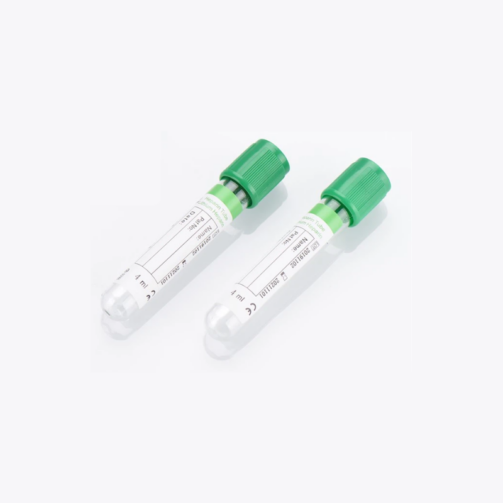 Tube de prélèvement sanguin sous vide hépariné en verre 5 ml Boîte de 100 tubes de prélèvement sanguin sous vide Tube hépariné en verre pour analyses vétérinaires