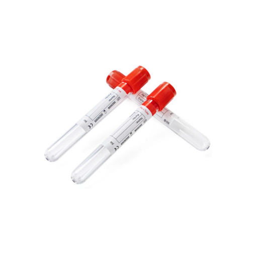 Tube de prélèvement sanguin sous vide sec en verre 5 ml Boîte de 100 tubes de prélèvement sanguin secs Tube sous vide pour analyses de sérum