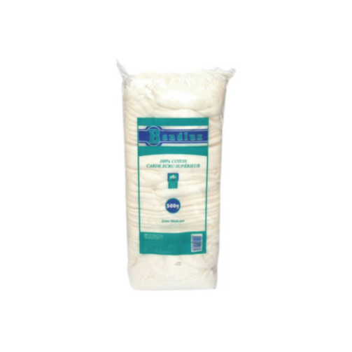 Sachet de coton cardé 500 g pour le rembourrage sous les bandages, plâtres et dispositifs d'immobilisation vétérinaires