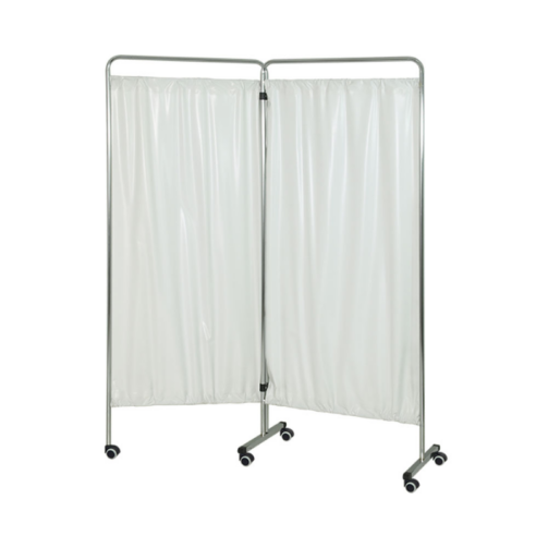 Paravent médical 2 panneaux sur roulettes pour cabinet vétérinaire
