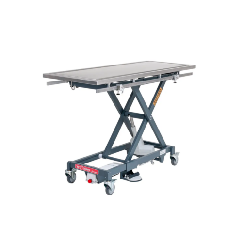 Table de chirurgie vétérinaire électrique Dispomed Vet Tables avec plateau inox