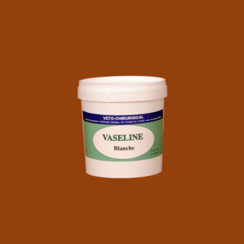 Pot de vaseline blanche vétérinaire 450 g pour lubrification lors des examens et manipulations animales